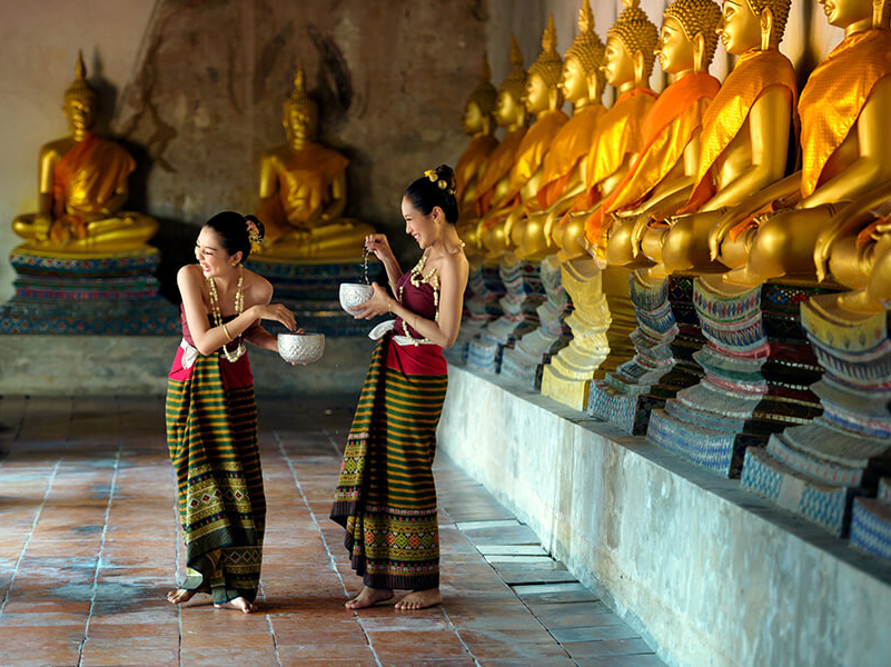Tempel von Ayutthaya, beliebtes Ziel auf einer Thailand Rundreise