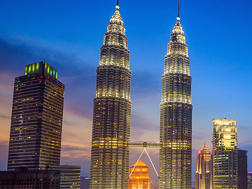 Zum Auftakt Ihrer Malaysia Reise besuchen Sie das aufstrebende Kuala Lumpur