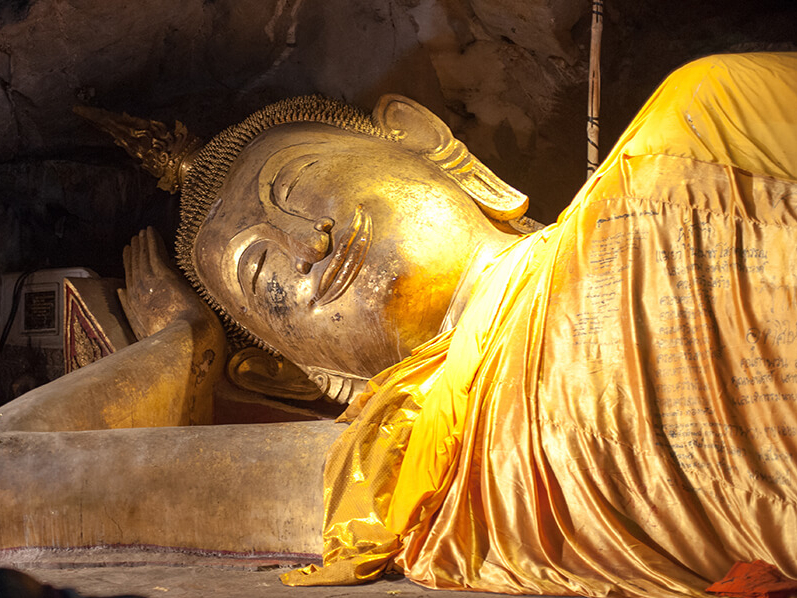 Sightseeing in Bangkok, Wat Pho Tempel mit dem ruhenden Buddha