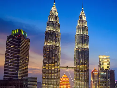 Zum Auftakt Ihrer Malaysia Reise besuchen Sie das aufstrebende Kuala Lumpur