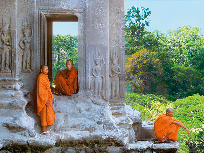 Kambodscha Ferien: In Kontakt mit den buddhistischen Mönchen