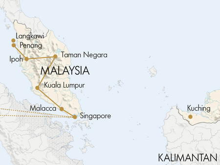 Rundreise Malaysia von Singapur bis Penang