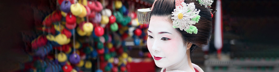 Traditionelle Geisha im Viertel Gion in Kyoto