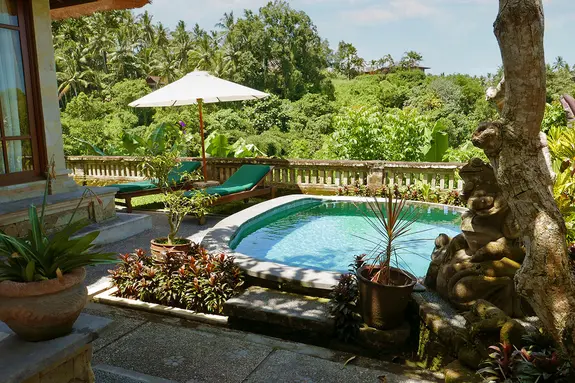 Villa mit privatem Pool im Hotel Pita Maha Ubud