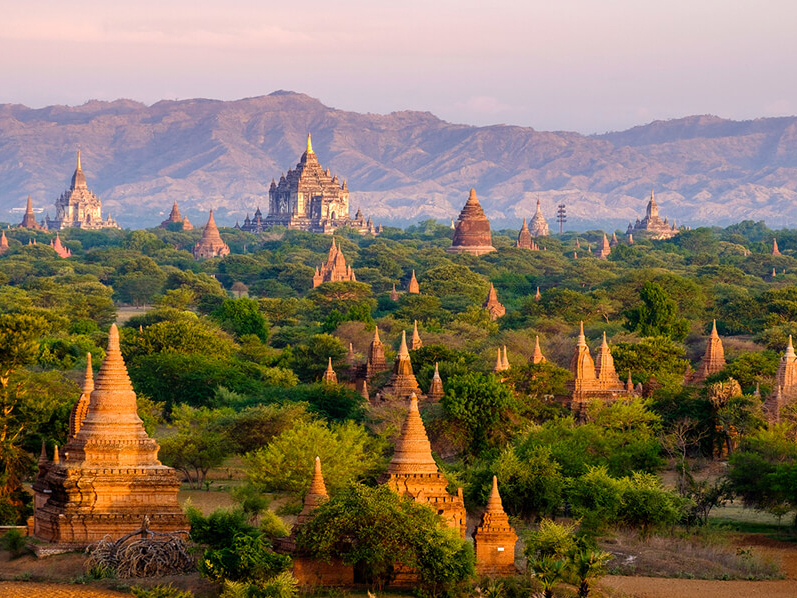 Ein Highlight auf Myanmar Reisen: Pagoden von Bagan,  Unesco Welterbe