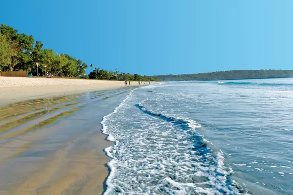 Ruhiger Strand von Jimbaran, ideal zum Baden und Spazieren