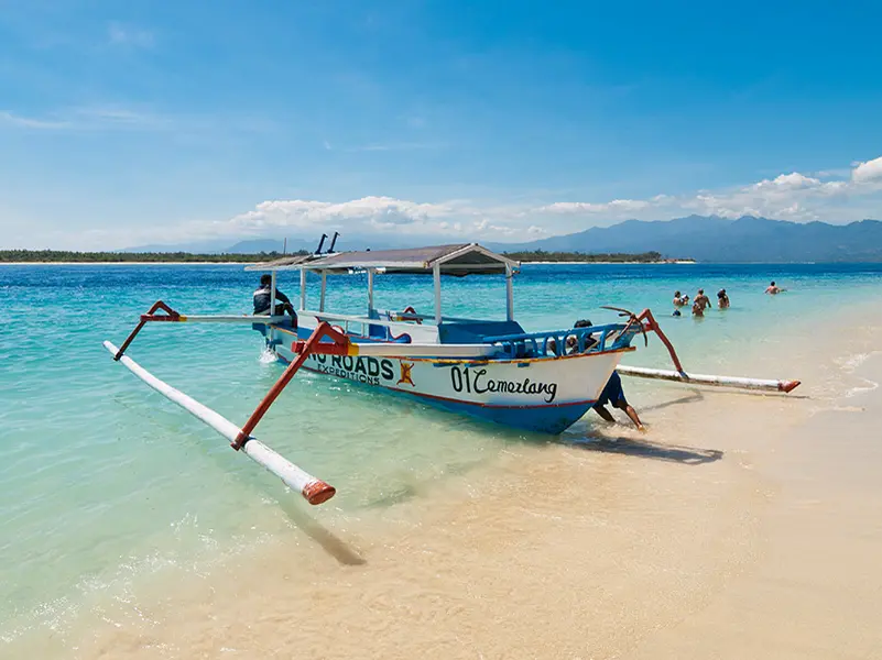 Unsere Rundreise Bali - Lombok - Gili: Strand auf Gili Trawangan