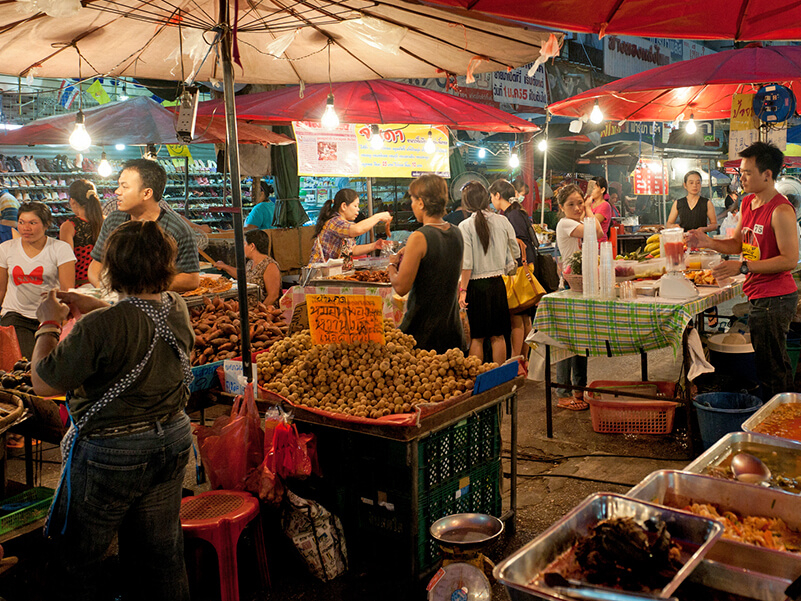 Ferien Thailand: Shopping und Kulinarik: Night Market