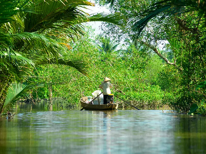 Wasserstrassen im Mekong Delta