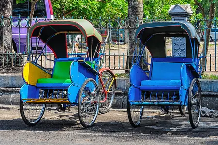Velo Rikscha - typisches Transportmittel in Asien