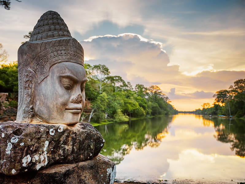 Unesco Weltkulturerbe: die Tempelruinen von Angkor
