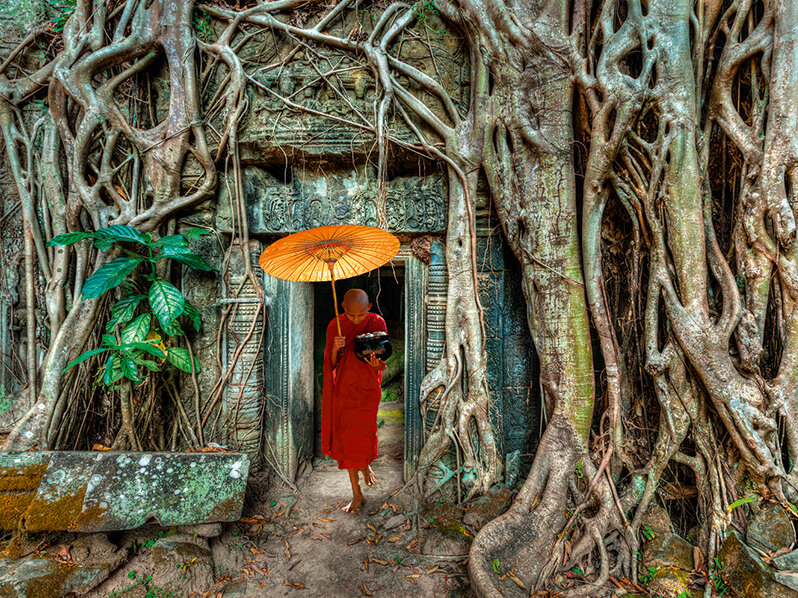 Im Dschungel verborgene Meisterwerke der Architektur, die Tempel von Angkor Wat