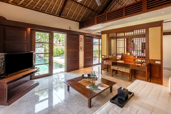 Grosszügige Deluxe Pool Villa mit eigenem Pool im Jimbaran Puri