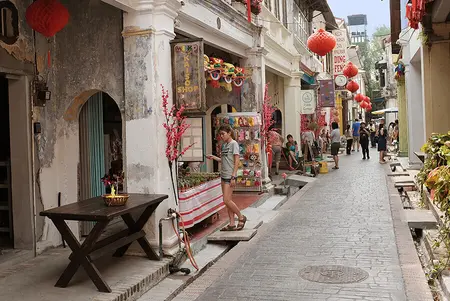 Gassen in Altstadt von Ipoh, Malaysia
