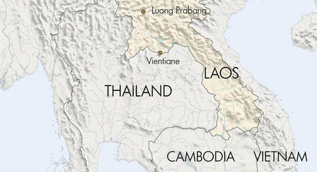Karte Luang Prabang Laos