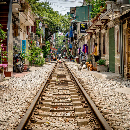 Reise nach Nord Vietnam | Railway Market Hanoi