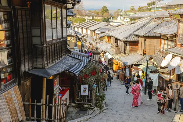 Japan Rundreise: Spaziergang durch Gyon Viertel, Kyoto