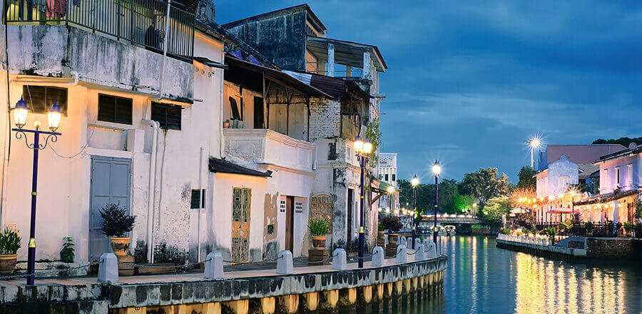 Bootsfahrt auf dem Malacca River, Malaysia