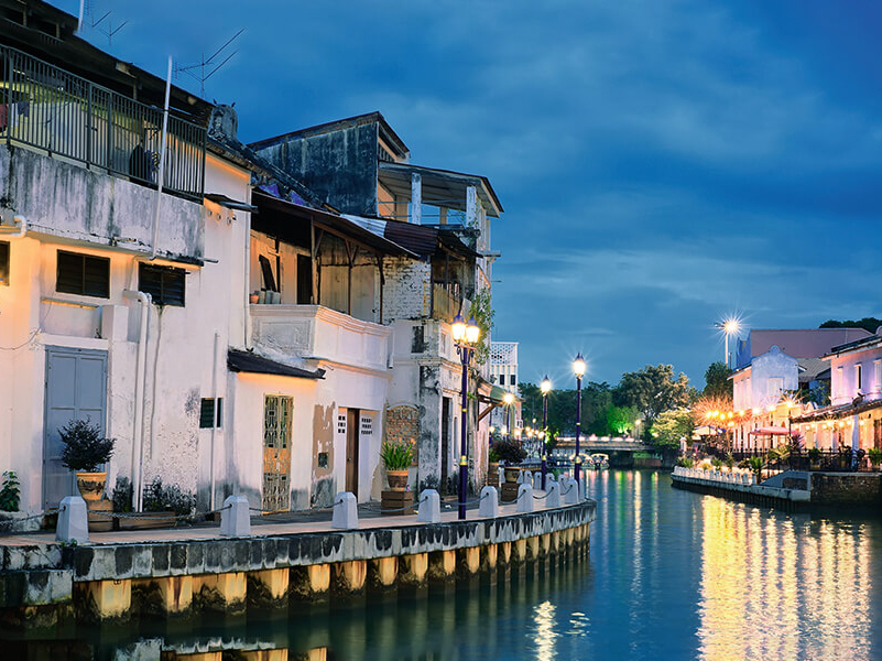 Eines der schönsten Reiseziele in Malaysia: das historische Malacca