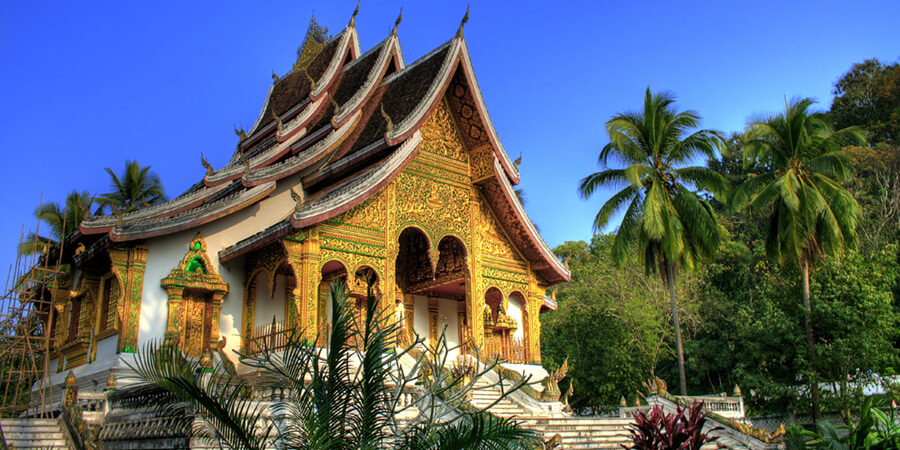 Luang Prabang gehört mit seinen Tempeln zu Unesco Weltkulturerbe