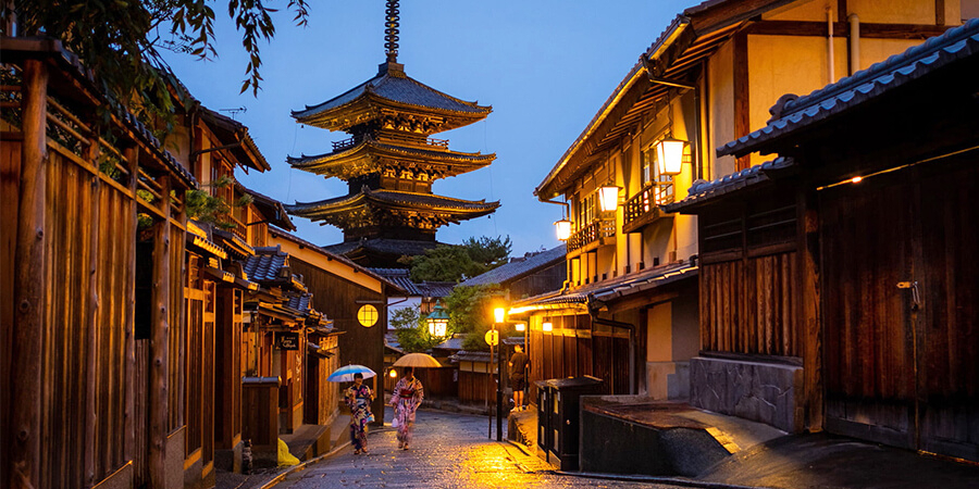 Ein Höhepunkt Ihrer Japan Reise: die ehemalige Kaiserstadt Kyoto