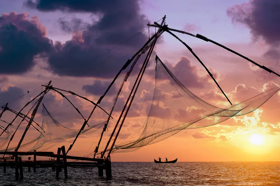 Die chinesischen Fischernetze von Kochi