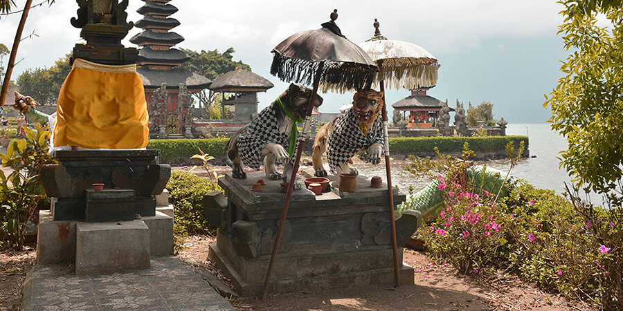 Beliebte Sehenswürdigkeit und bezauberndes Fotomotiv: Pura Ulu Danu Bratan-Tempel