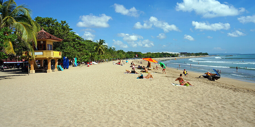 Es gibt auch ruhigere Strände ohne Overtourism auf Bali
