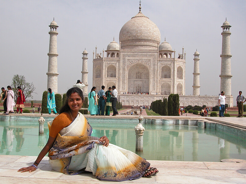 Fotomotiv par Excellence: der Taj Mahal in Agra