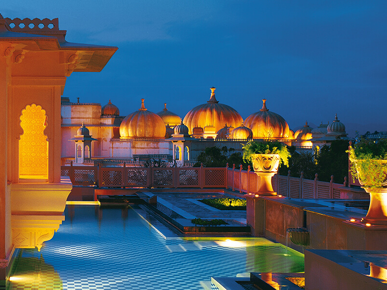 Einem Rajasthan-Palast nachempfunden: Hotel Oberoi Udaivilas in Udaipur