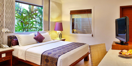 Komfortabler Mandira Room im Hotel Bali Mandira Beach Resort & Spa