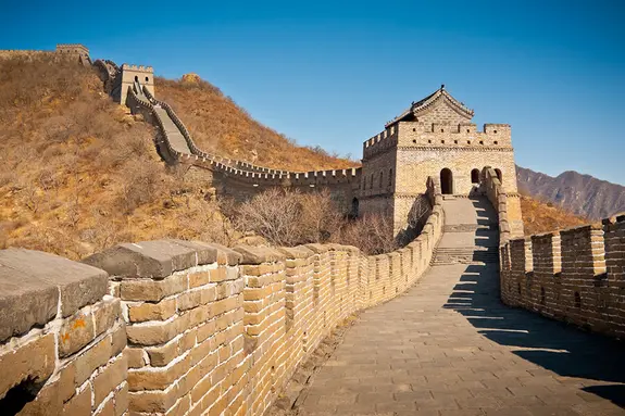 Die grosse Mauer aus der Ming-Dynastie, ein Unesco Weltkulturerbe