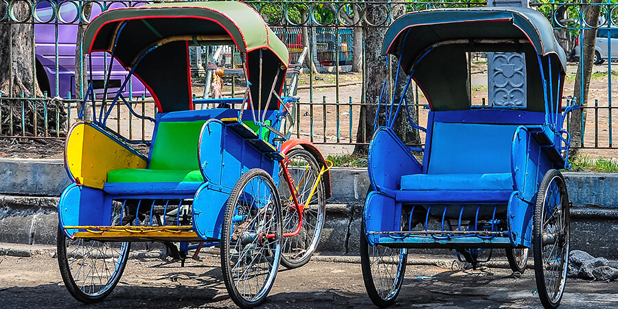 Indonesien Rundreise mit Rickshaw in Malang